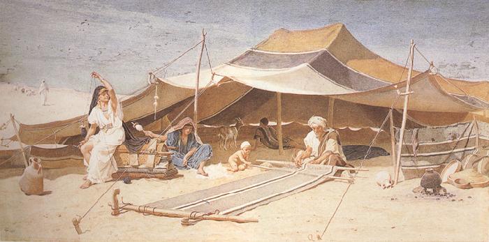 Charles rowbotham Spinners and Weavers (mk37) oil painting image